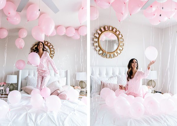  ژست عکاسی دخترانه در خانه برای تولد