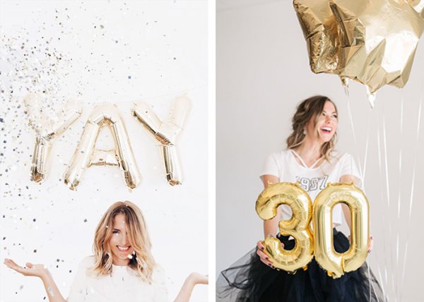  ژست عکاسی دخترانه در خانه برای تولد