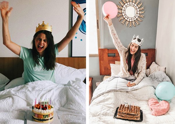  ژست عکاسی دخترانه در خانه برای تولد
