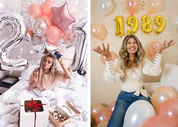  ژست عکاسی دخترانه در خانه برای تولد