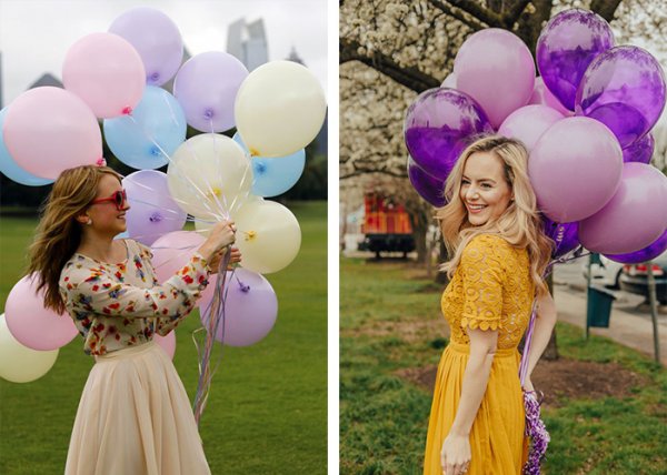  ژست عکاسی دخترانه در خانه برای تولد