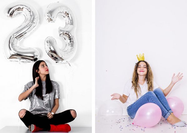  ژست عکاسی دخترانه در خانه برای تولد