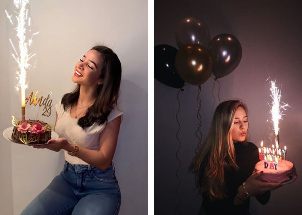  ژست عکاسی دخترانه در خانه برای تولد