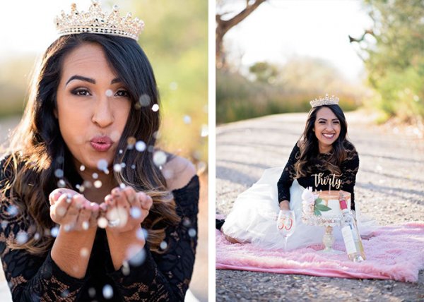  ژست عکاسی دخترانه در خانه برای تولد