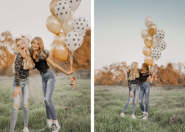  ژست عکاسی دخترانه در خانه برای تولد