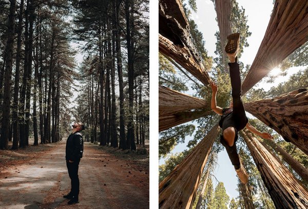  ژست عکاسی مردانه در فضای باز