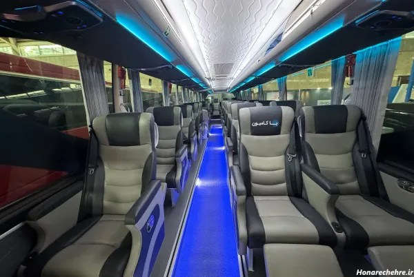  عکس اتوبوس در شب