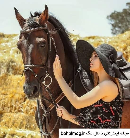 عکس دختر با اسب برای پروفایل