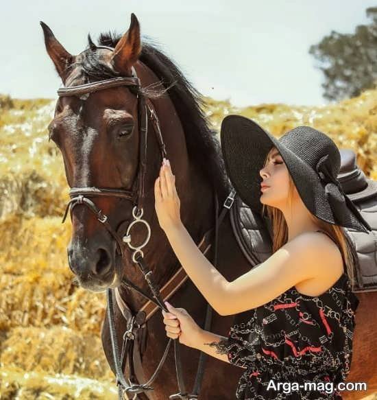  عکس اسب و دختر عاشقانه