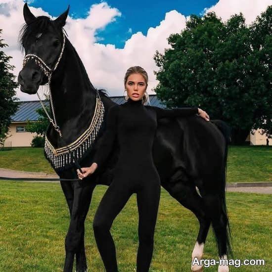  عکس اسب و دختر عاشقانه