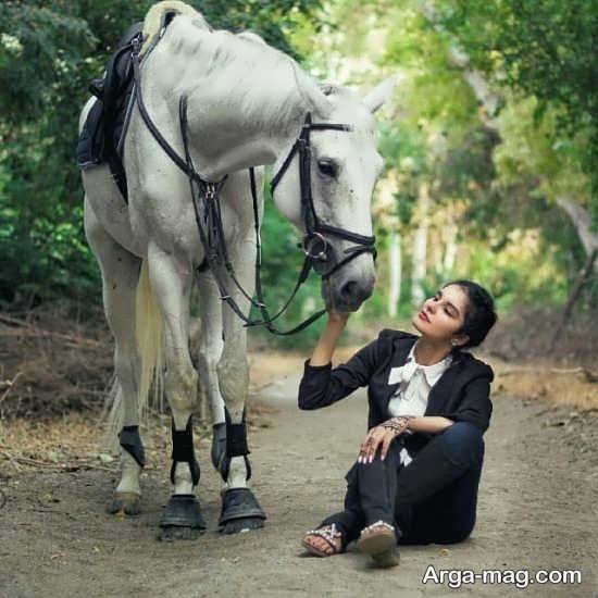  عکس اسب و دختر عاشقانه