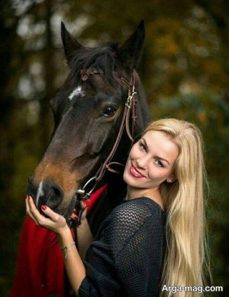  عکس اسب و دختر عاشقانه