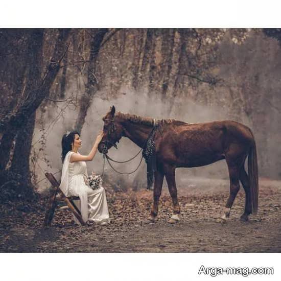  عکس اسب و دختر عاشقانه
