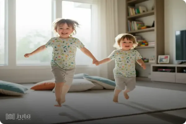  ژست عکس کودک در منزل