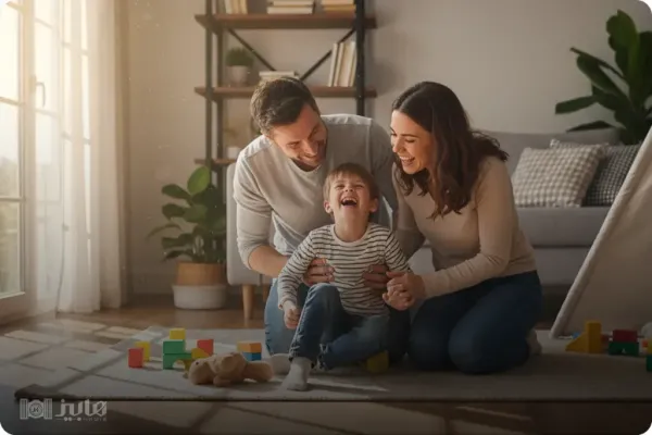  ژست عکس کودک در منزل