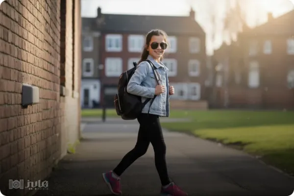  ژست عکس دختر بچه در طبیعت