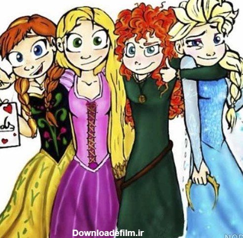  عکس دخترانه چهار نفره شیک فانتزی