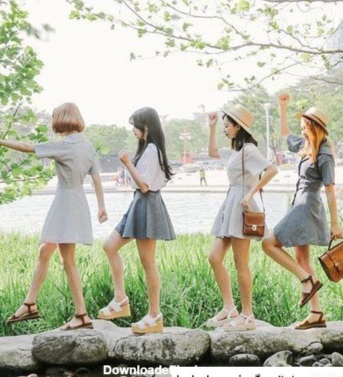  عکس دخترانه چهار نفره شیک فانتزی