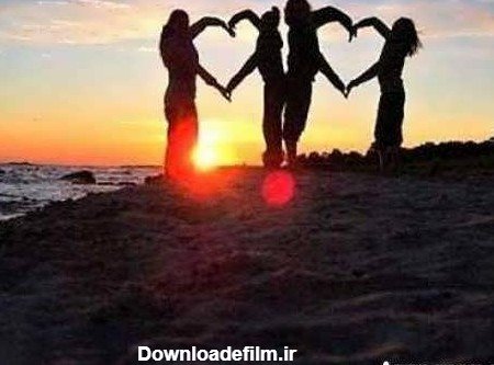  عکس دخترانه چهار نفره شیک فانتزی