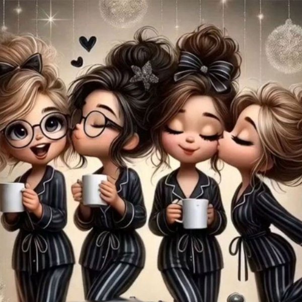 عکس پروفایل چهار نفره کیوت