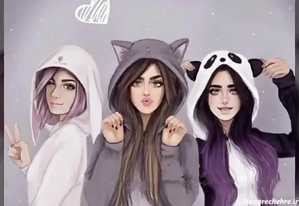  عکس چهار نفره برای گروه دخترانه