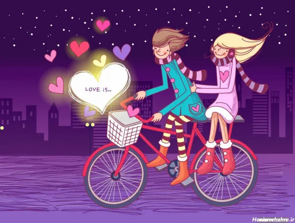  عکس عاشقانه انیمیشنی