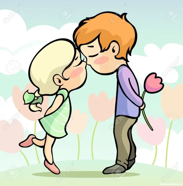  عکس عاشقانه انیمیشنی