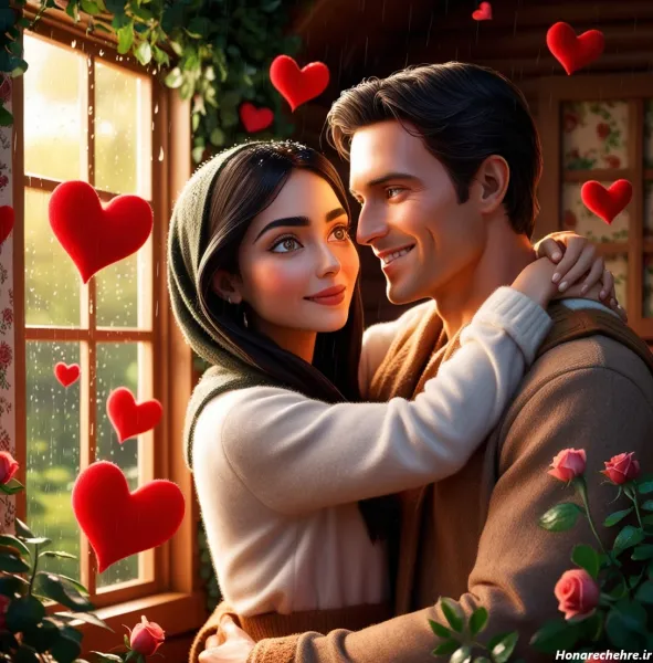  یک عکس عاشقانه زیبا