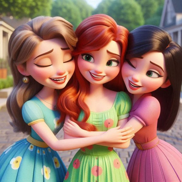  عکس پروفایل سه نفره دخترانه فانتزی