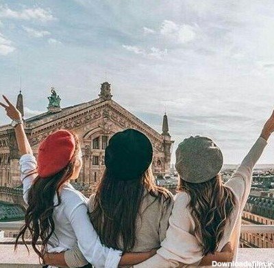  عکس سه رفیق دختر لاکچری
