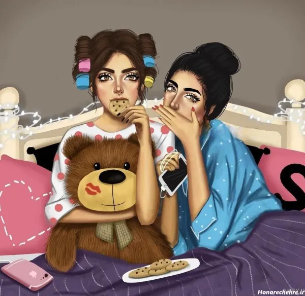  عکس سه رفیق دختر برای پروفایل گروه