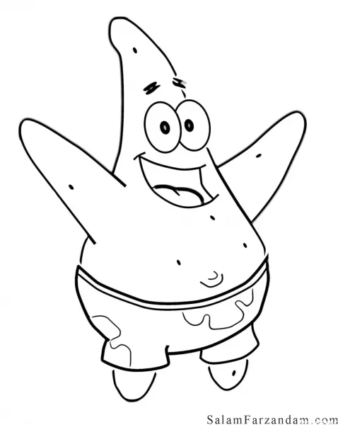  عکس پروفایل باب اسفنجی و پاتریک سیاه و سفید