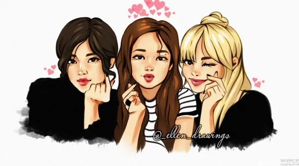  عکس سه نفره برای پروفایل دخترانه