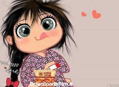  عکس دختر کارتونی ساده