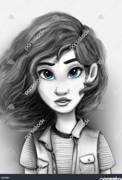  عکس دختر کارتونی ساده