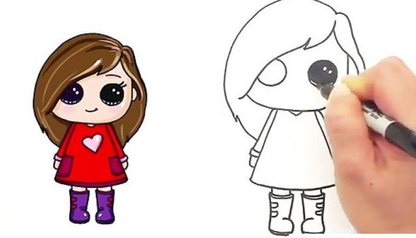  عکس دختر کارتونی ساده