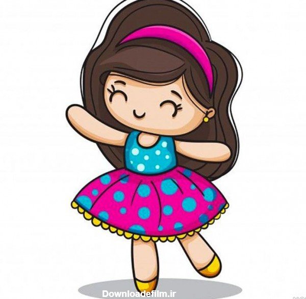  عکس دختر کارتونی ساده