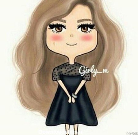  عکس دختر کارتونی ساده