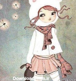  عکس دختر کارتونی ساده