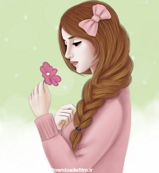  عکس دختر کارتونی ساده