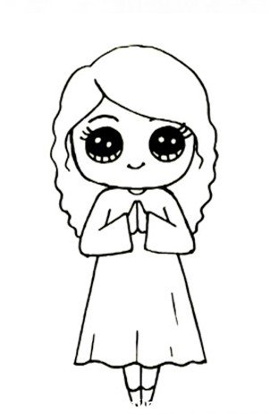 عکس دختر کارتونی ساده