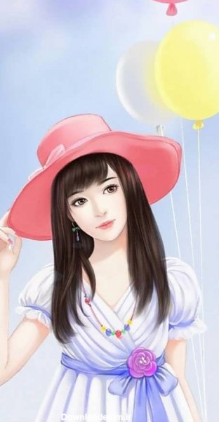  عکس دختر کارتونی ساده