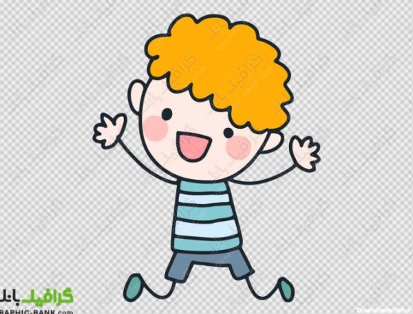  عکس کارتونی پسر بچه مو فرفری