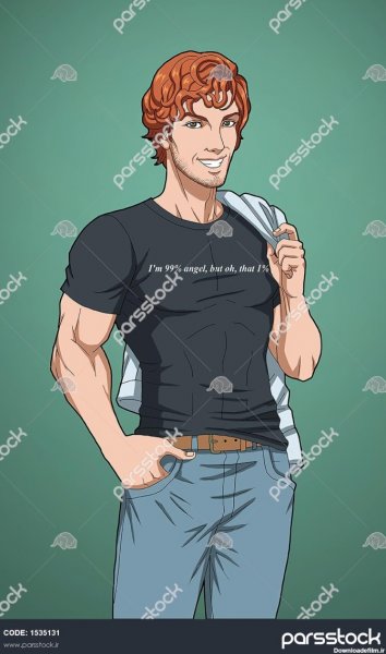  عکس کارتونی پسر بچه مو فرفری