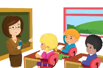  عکس خانم معلم کارتونی