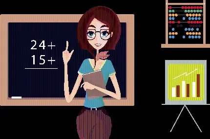  عکس خانم معلم کارتونی