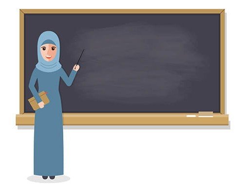 عکس معلم فانتزی با حجاب