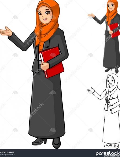  عکس معلم در حال تدریس با حجاب