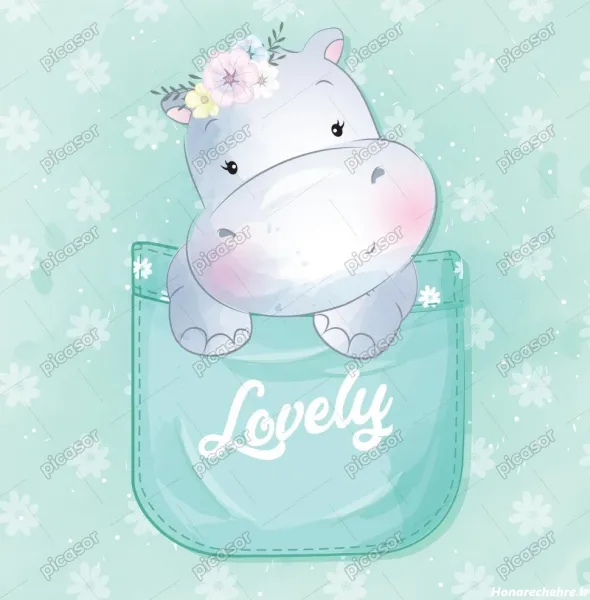  عکس کارتونی اسب آبی