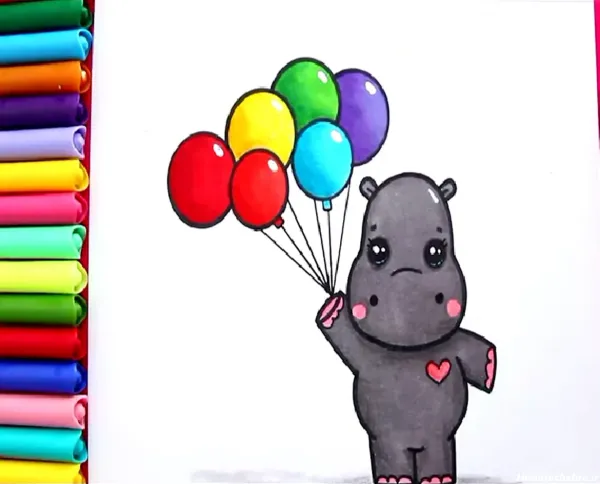  عکس کارتونی اسب آبی